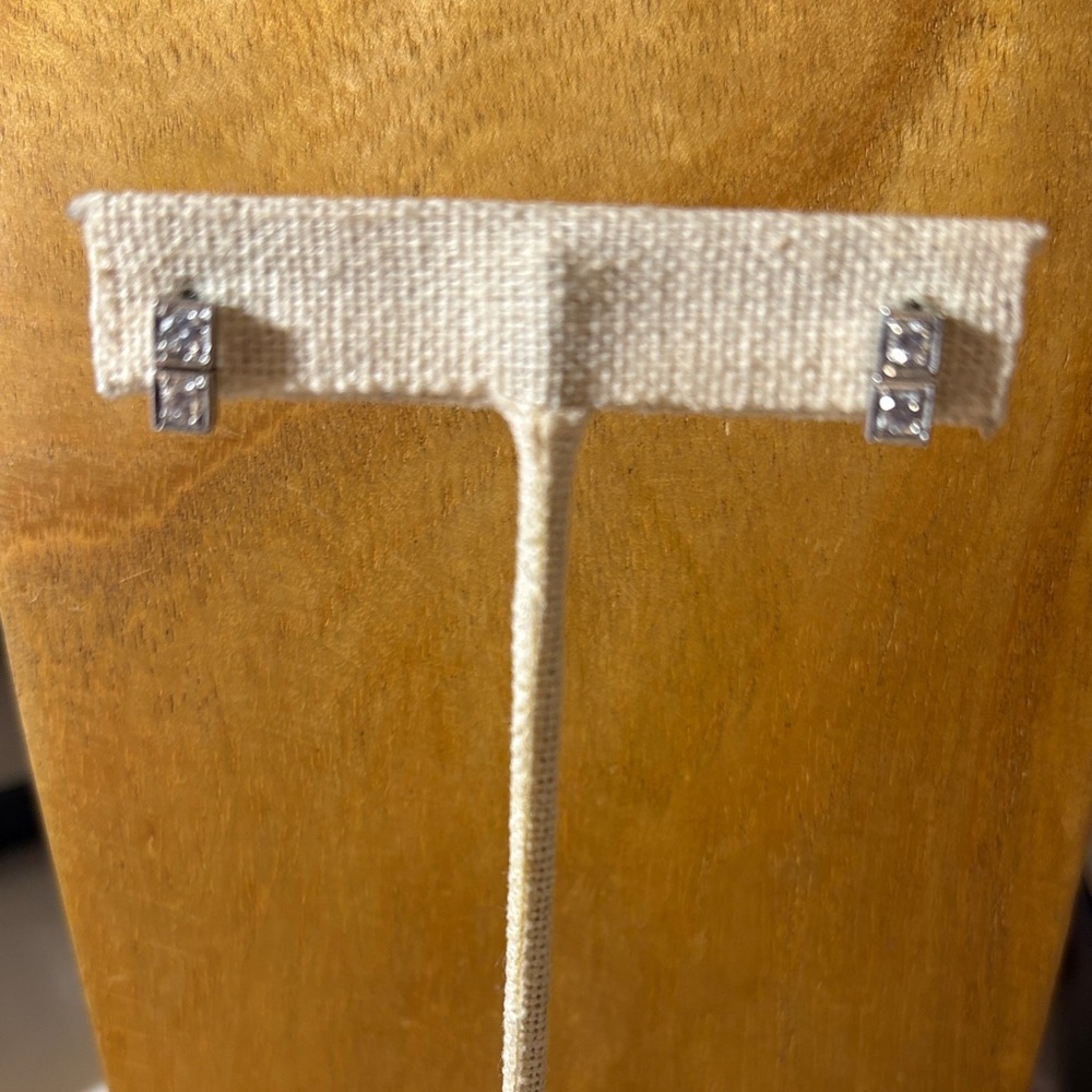 2 Brilliant cut Diamonds per Ear Custom Earrings from Diamond Tennis Bracelet